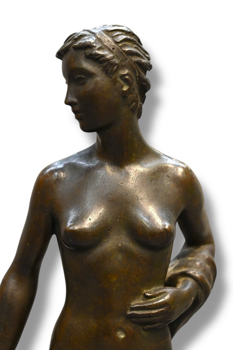 Angelo Ferreri - Portrice D’Acqua in Bronzo - Italia Anni 40-photo-3